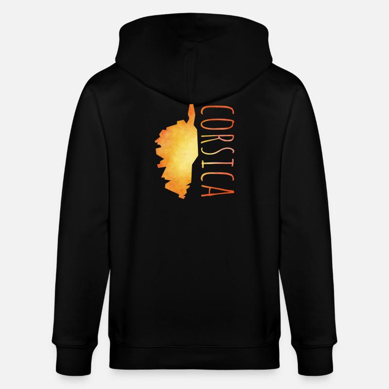 Corsica - Stanley/Stella Unisex Bio-Kapuzenjacke CULTIVATOR  - Schwarz