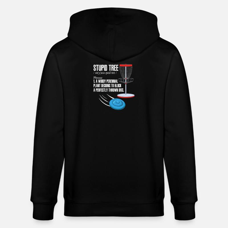 Disc Golf - Stanley/Stella Unisex Bio-Kapuzenjacke CULTIVATOR  - Schwarz