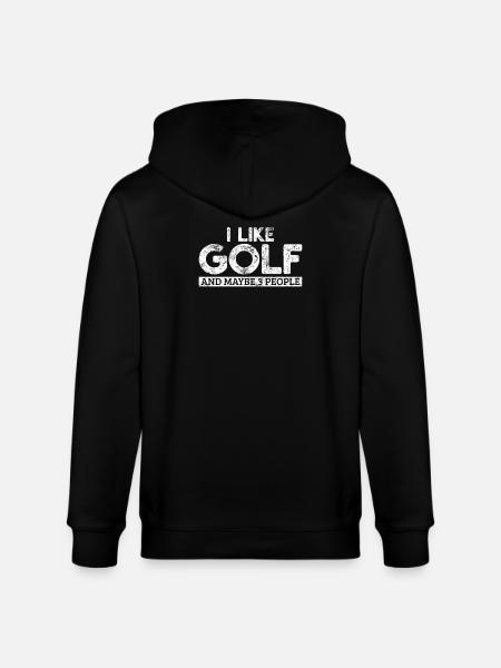 Golf Golfers Golfers - Stanley/Stella CULTIVATOR Unisex Organic Hooded Jacket - black