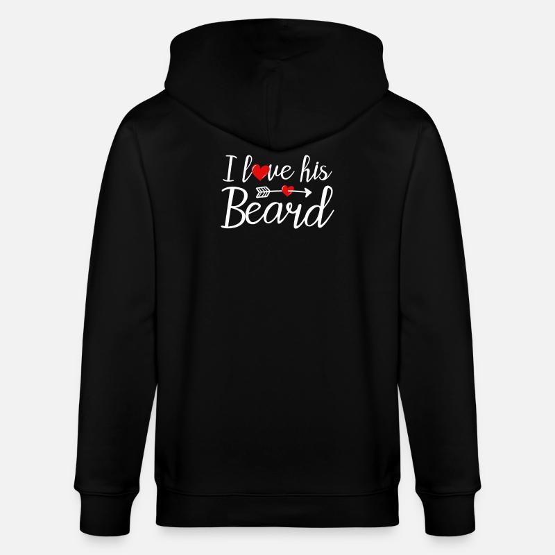 Beard bearded beard wearers - Stanley/Stella CULTIVATOR  Unisex Organic Hooded Jacket - black