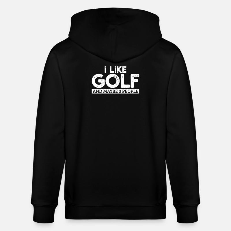 Golf Golfspieler Golfer - Veste à capuche bio CULTIVATOR Stanley/Stella Unisexe - noir