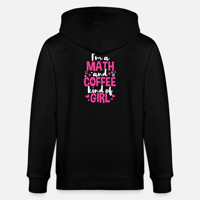 Math Teacher Student Math - Stanley/Stella CULTIVATOR  Unisex Organic Hooded Jacket - black