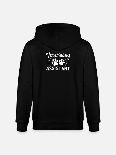 Veterinary Assistant Vet Tech - Stanley/Stella CULTIVATOR Unisex Organic Hooded Jacket - black