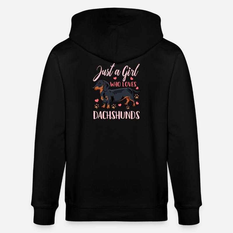 Dackel teckel - Veste à capuche bio CULTIVATOR Stanley/Stella Unisexe - noir