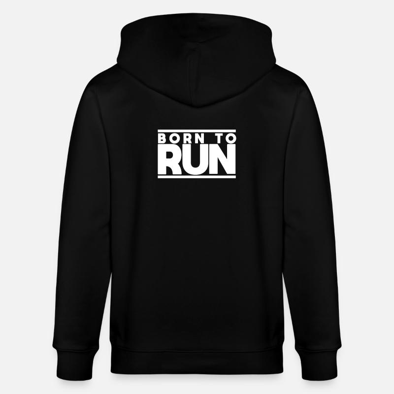 Né à la course - Veste à capuche bio CULTIVATOR Stanley/Stella Unisexe - noir