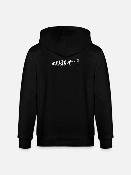 Disc Golfing Disc Golfer - Stanley/Stella CULTIVATOR  Unisex Organic Hooded Jacket - black