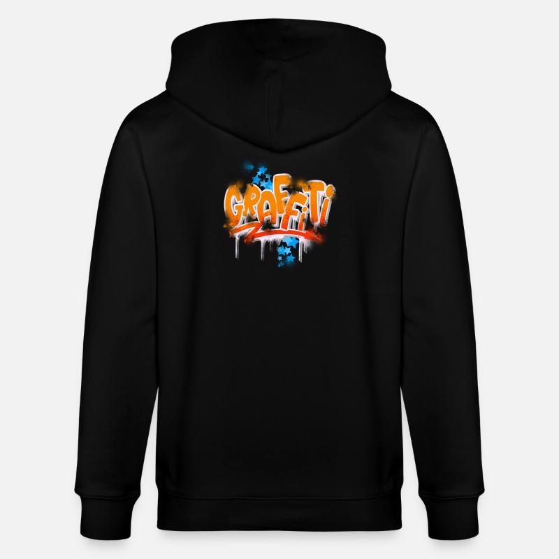 graffiti - Veste à capuche bio CULTIVATOR Stanley/Stella Unisexe - noir
