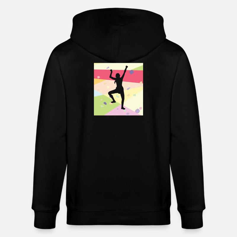 Klettern Kletterer - Stanley/Stella Unisex Bio-Kapuzenjacke CULTIVATOR  - Schwarz