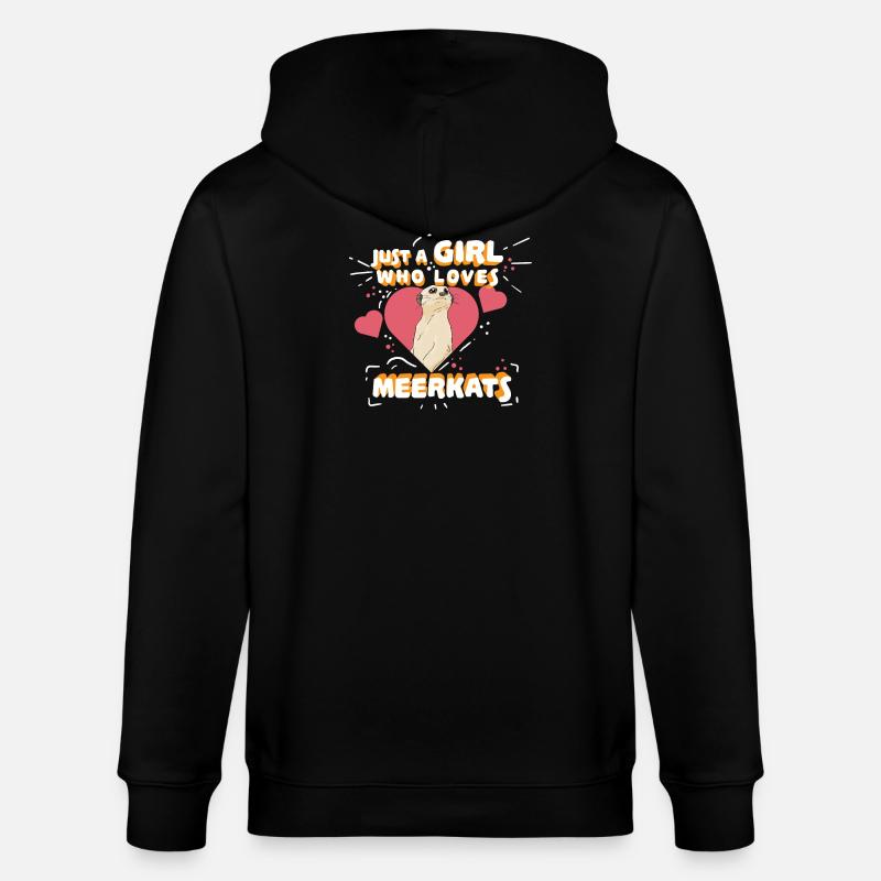 Erdmännchen - Stanley/Stella Unisex Bio-Kapuzenjacke CULTIVATOR  - Schwarz