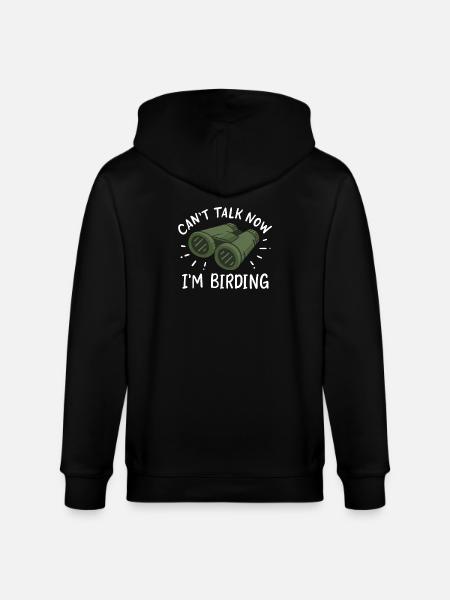 Bird Watching Birdwatchers - Stanley/Stella CULTIVATOR Unisex Organic Hooded Jacket - black