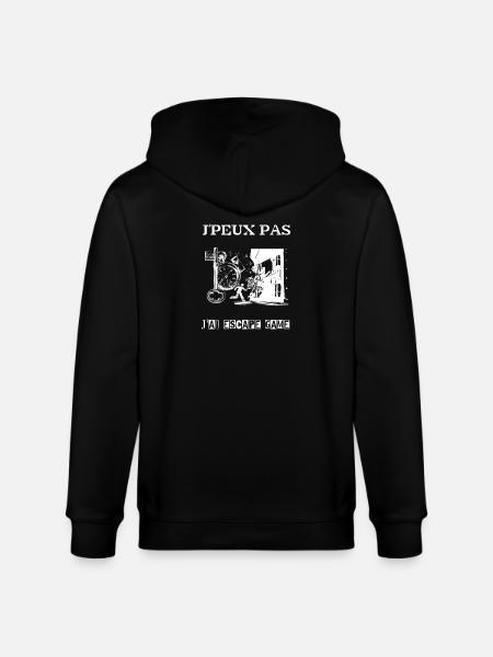 J'peux pas j'ai escape game - Veste à capuche bio CULTIVATOR Stanley/Stella Unisexe - noir