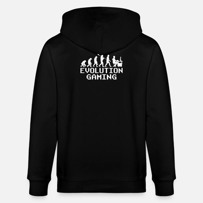 Pc gaming evolution - Stanley/Stella CULTIVATOR  Unisex Organic Hooded Jacket - black