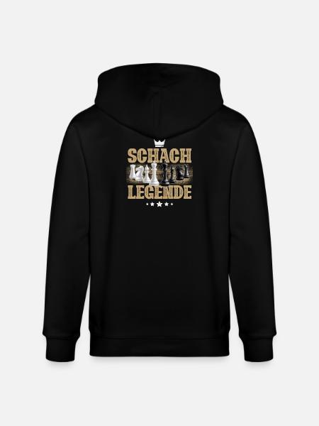 Schach Legende - Stanley/Stella Unisex Bio-Kapuzenjacke CULTIVATOR  - Schwarz