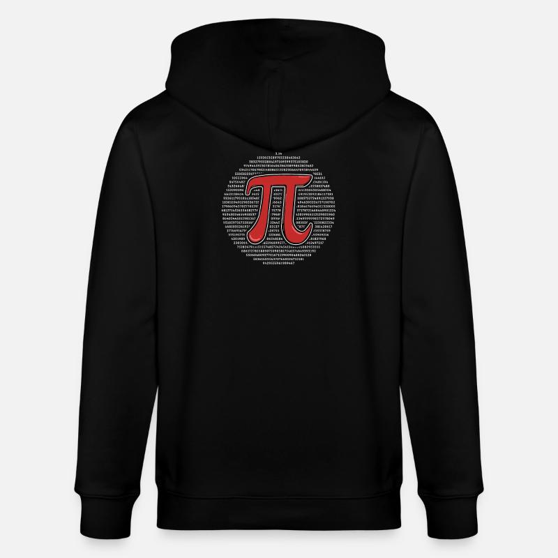 Pi Day Pi Math - Stanley/Stella CULTIVATOR  Unisex Organic Hooded Jacket - black