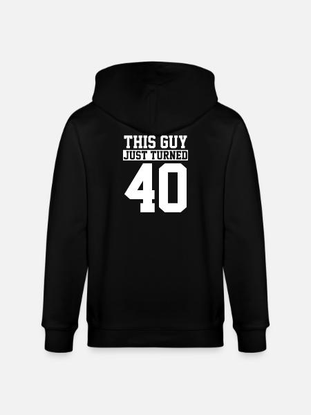40e anniversaire Quarante ans - Veste à capuche bio CULTIVATOR Stanley/Stella Unisexe - noir