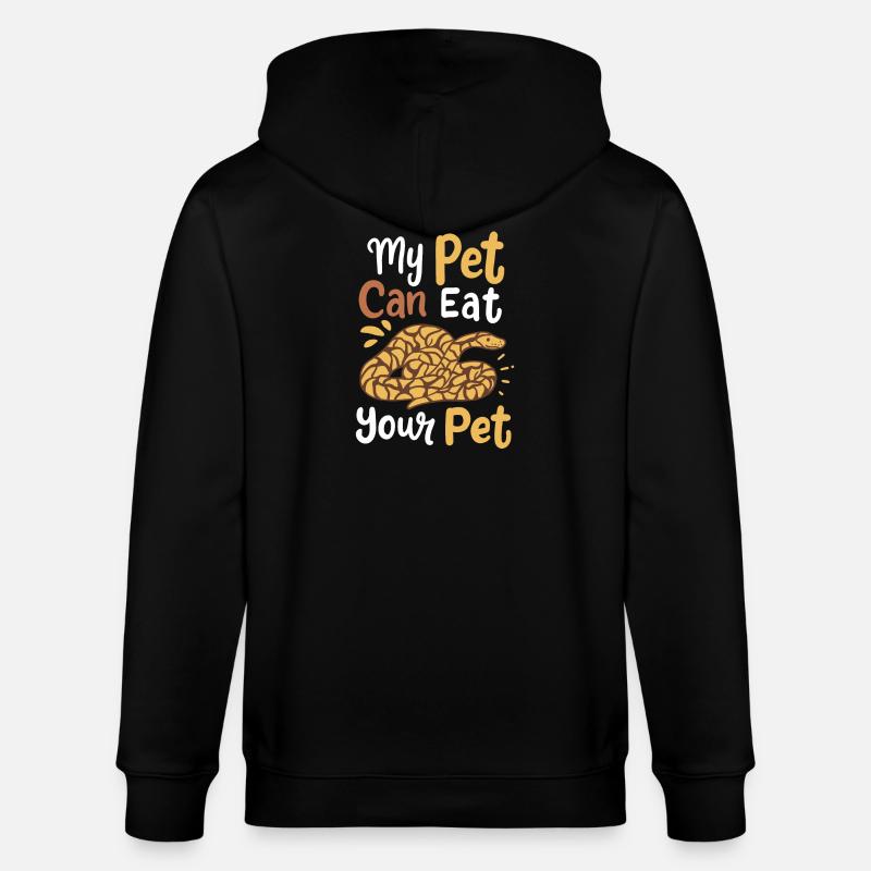 Python Serpents propriétaires - Veste à capuche bio CULTIVATOR Stanley/Stella Unisexe - noir