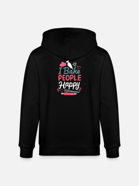 Baking Bakery Hobby Baker - Stanley/Stella CULTIVATOR  Unisex Organic Hooded Jacket - black