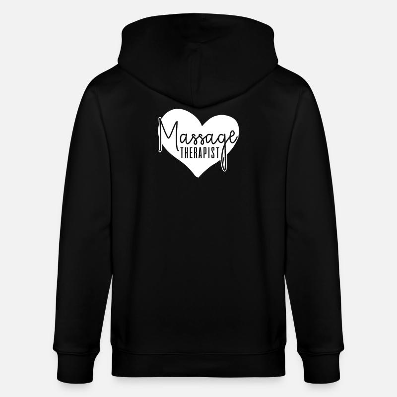 Massagetherapeut Massagetherapie - Stanley/Stella Unisex Bio-Kapuzenjacke CULTIVATOR  - Schwarz