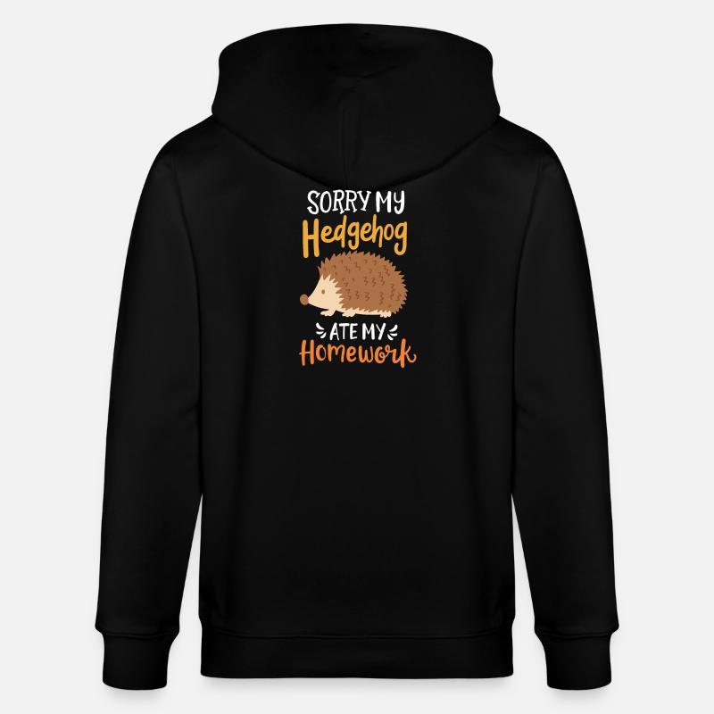 École d’élèves hérissons - Veste à capuche bio CULTIVATOR Stanley/Stella Unisexe - noir