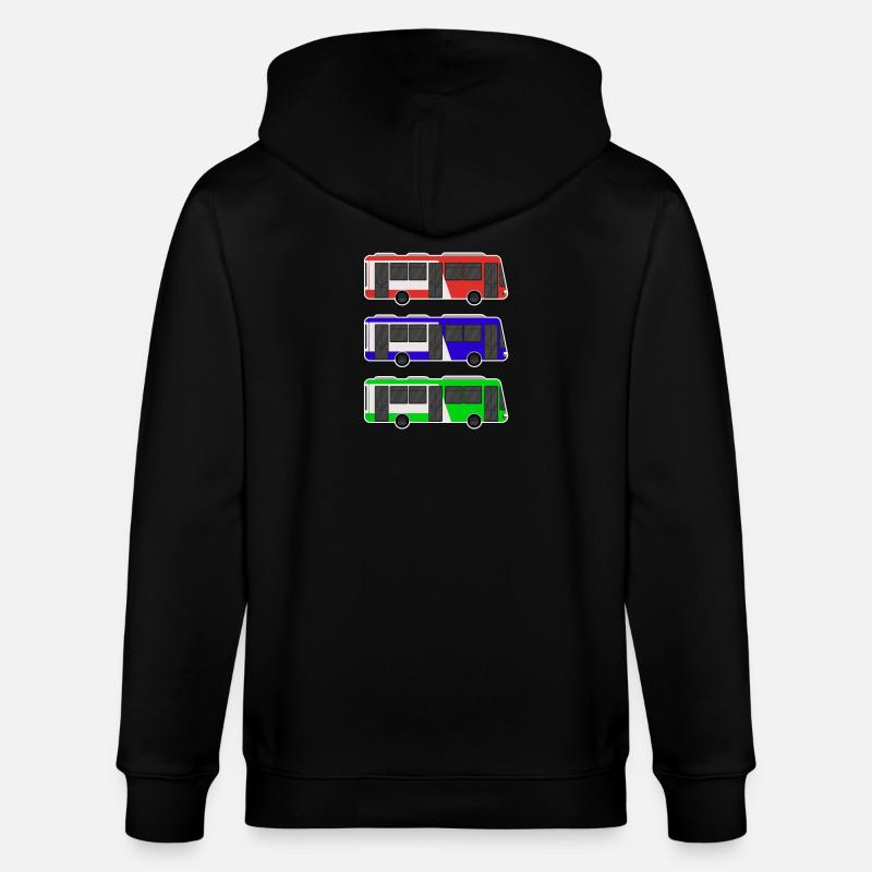Bus - Stanley/Stella Unisex Bio-Kapuzenjacke CULTIVATOR  - Schwarz