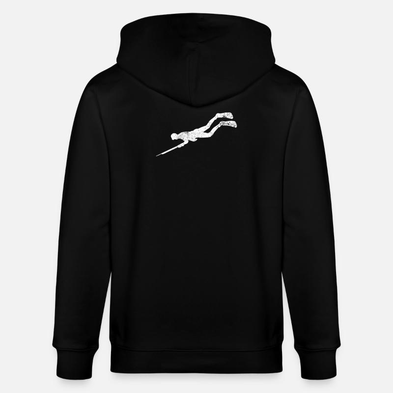 Pêche sous-marine Pêche Plongée - Veste à capuche bio CULTIVATOR Stanley/Stella Unisexe - noir