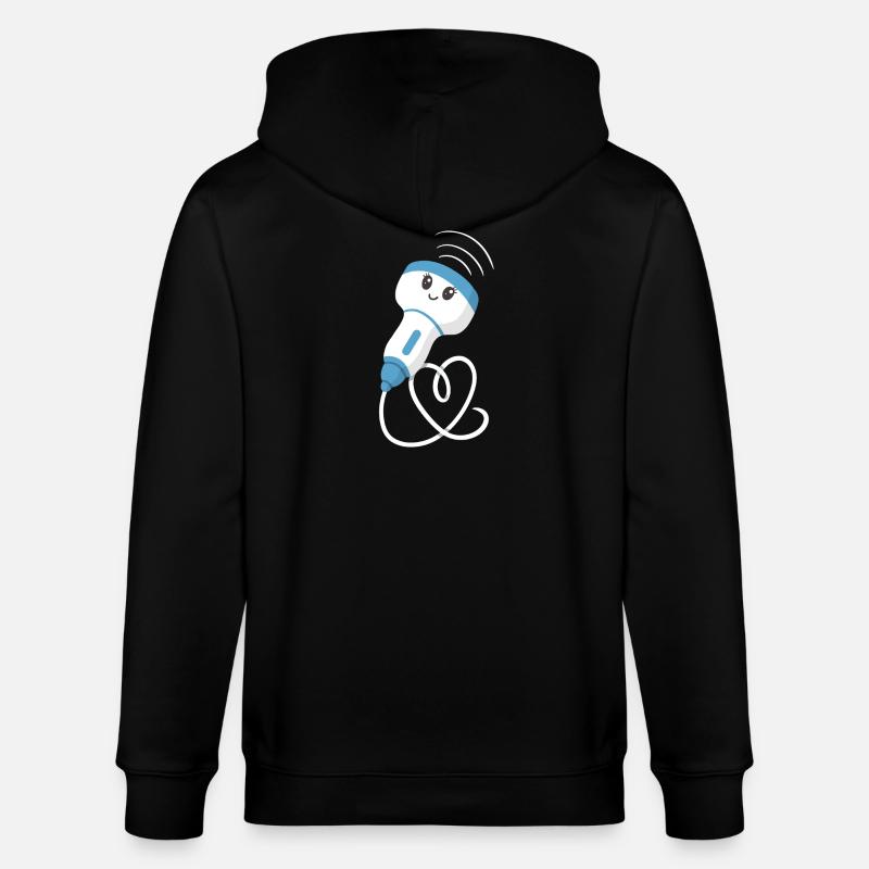 Technicien en échographie sonographique - Veste à capuche bio CULTIVATOR Stanley/Stella Unisexe - noir