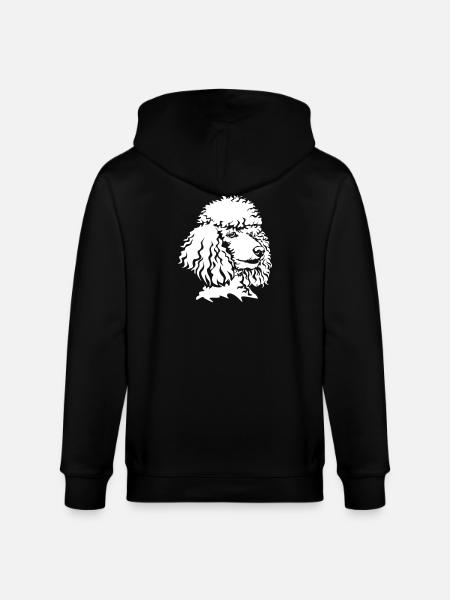 Poodle head "Black Edition" - Stanley/Stella CULTIVATOR  Unisex Organic Hooded Jacket - black