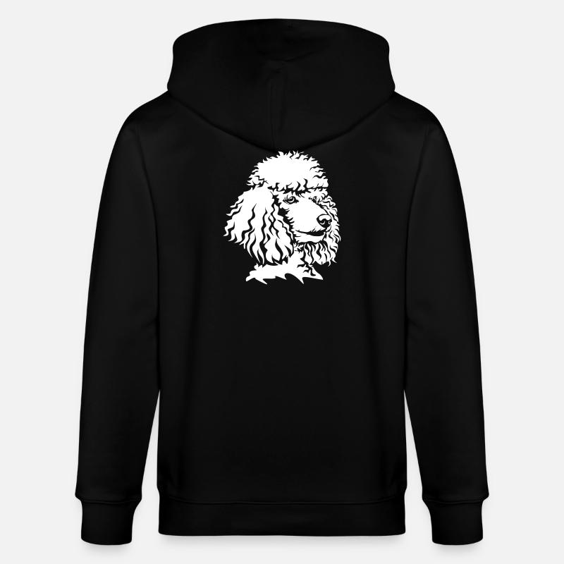 Tête de caniche « Black Edition » - Veste à capuche bio CULTIVATOR Stanley/Stella Unisexe - noir