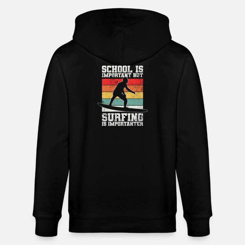 Surfen Surfer - Stanley/Stella Unisex Bio-Kapuzenjacke CULTIVATOR - Schwarz