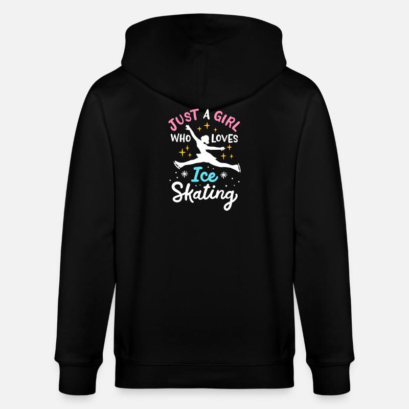 Eislaufen Eisläufer - Stanley/Stella Unisex Bio-Kapuzenjacke CULTIVATOR  - Schwarz