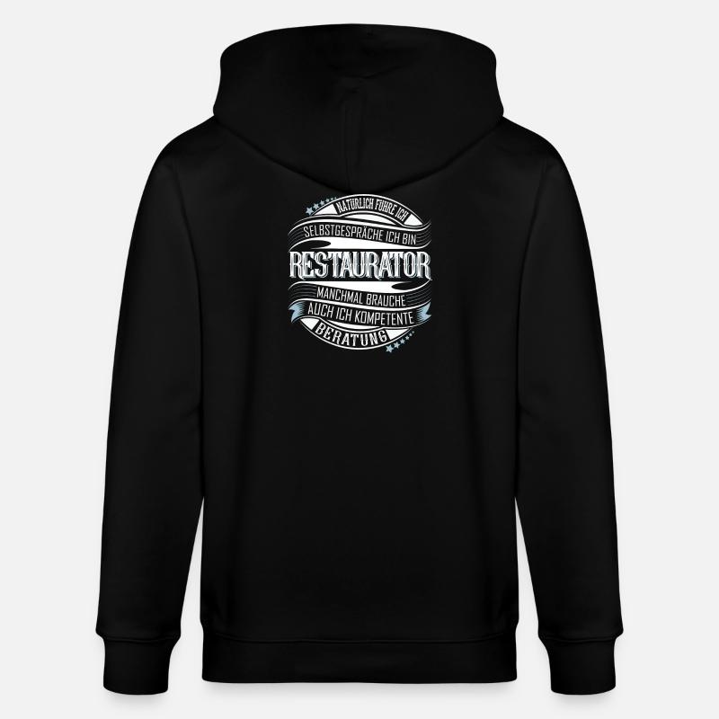 Restaurator - Stanley/Stella Unisex Bio-Kapuzenjacke CULTIVATOR  - Schwarz