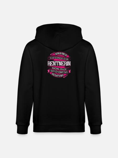 Rentnerin - Stanley/Stella Unisex Bio-Kapuzenjacke CULTIVATOR  - Schwarz