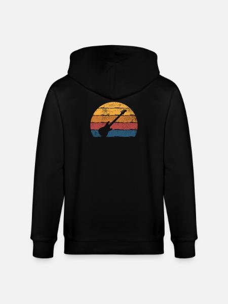 Gitarre Gitarrist - Stanley/Stella Unisex Bio-Kapuzenjacke CULTIVATOR - Schwarz