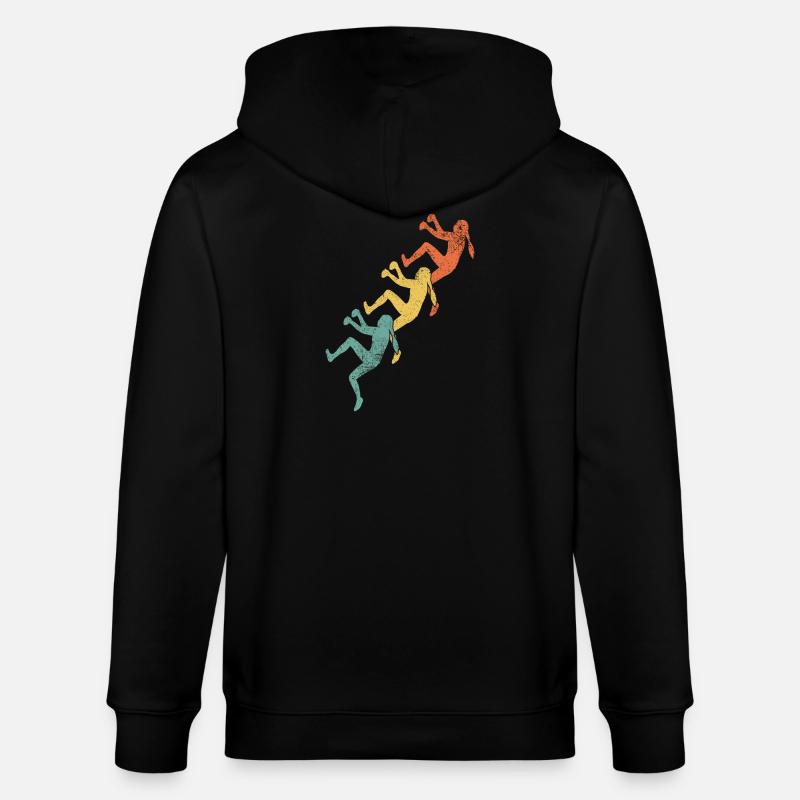 Klettern Mädchen Kletterer - Stanley/Stella Unisex Bio-Kapuzenjacke CULTIVATOR  - Schwarz