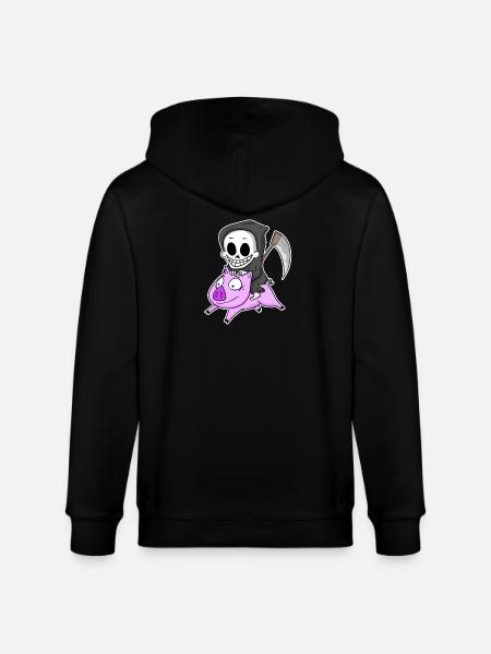 Faucheuse et Cochon - Veste à capuche bio CULTIVATOR Stanley/Stella Unisexe - noir