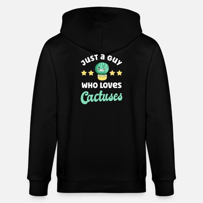 Cactus Cacti - Veste à capuche bio CULTIVATOR Stanley/Stella Unisexe - noir