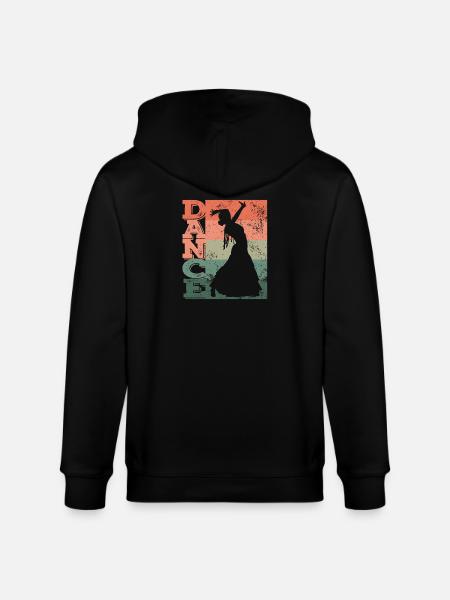 Flamenco Dancer Dance Flamenco Dress - Stanley/Stella CULTIVATOR Unisex Organic Hooded Jacket - black
