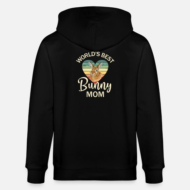 Lapin Lapin - Veste à capuche bio CULTIVATOR Stanley/Stella Unisexe - noir