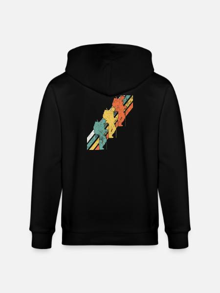 Wandern Wanderer - Stanley/Stella Unisex Bio-Kapuzenjacke CULTIVATOR  - Schwarz