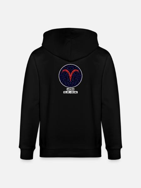 Aries 21.03.-20.04. - Stanley/Stella CULTIVATOR Unisex Organic Hooded Jacket - black