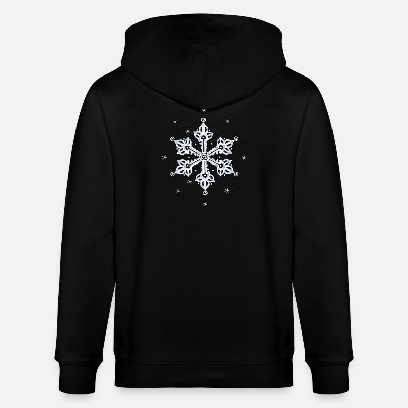 Flocon de neige Neige - Veste à capuche bio CULTIVATOR Stanley/Stella Unisexe - noir