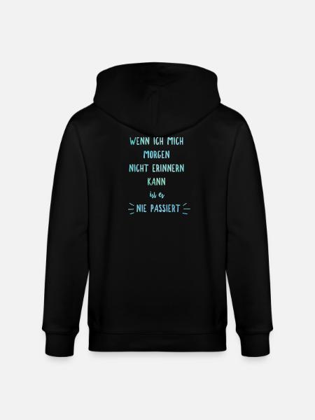 Junggesellenabschied Saufspruch Malle - Stanley/Stella Unisex Bio-Kapuzenjacke CULTIVATOR - Schwarz