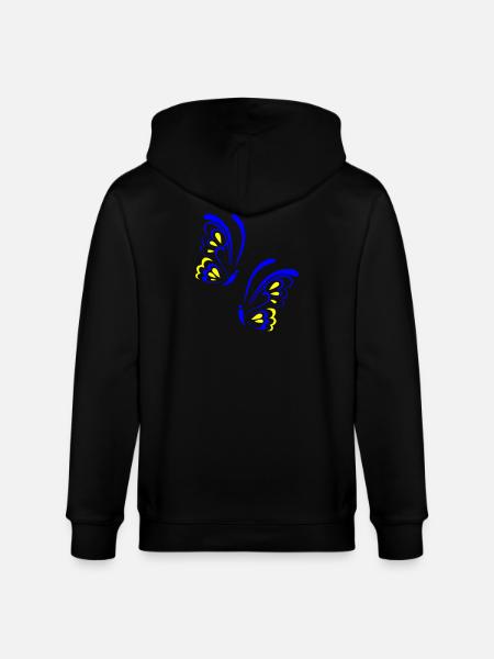 Papillons - Veste à capuche bio CULTIVATOR Stanley/Stella Unisexe - noir