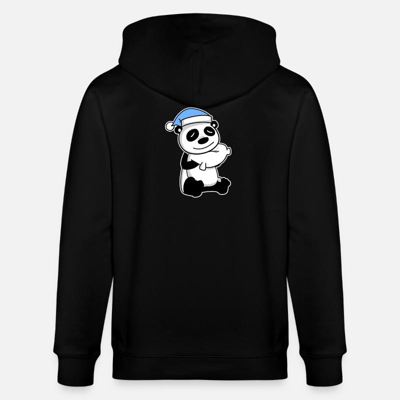 Panda Bébé - Veste à capuche bio CULTIVATOR Stanley/Stella Unisexe - noir
