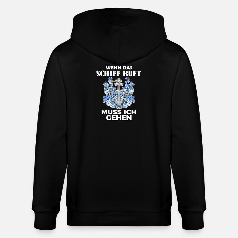 Schiff Schifffahrt - Stanley/Stella Unisex Bio-Kapuzenjacke CULTIVATOR  - Schwarz