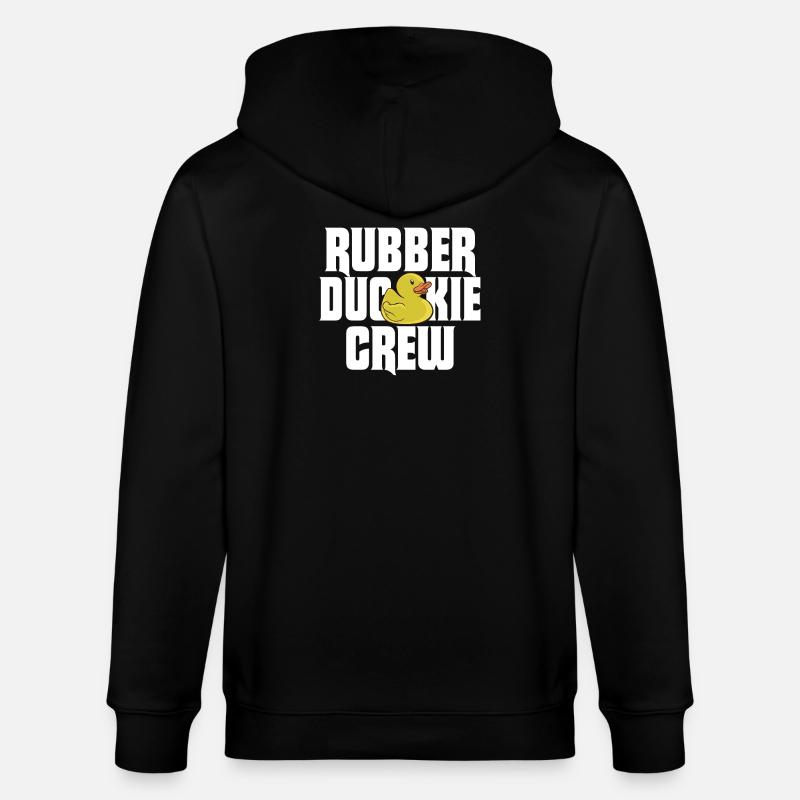 Rubber Duck Rubber Duckie Crew - Stanley/Stella Unisex Bio-Kapuzenjacke CULTIVATOR - Schwarz