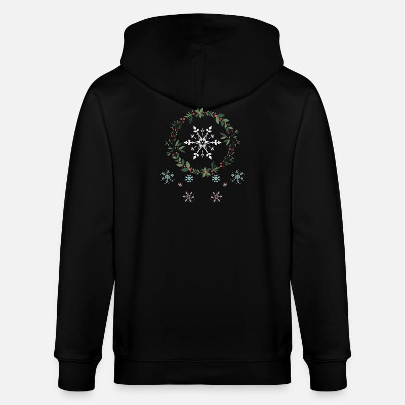 Flocons de neige - Veste à capuche bio CULTIVATOR Stanley/Stella Unisexe - noir