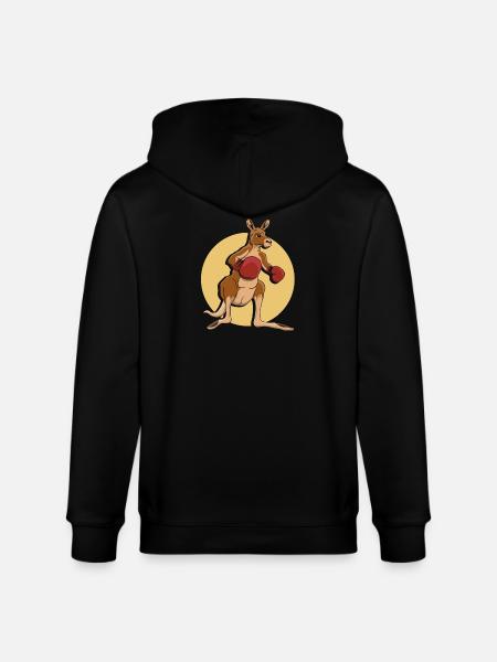 Kangaroo boxer - Stanley/Stella CULTIVATOR  Unisex Organic Hooded Jacket - black