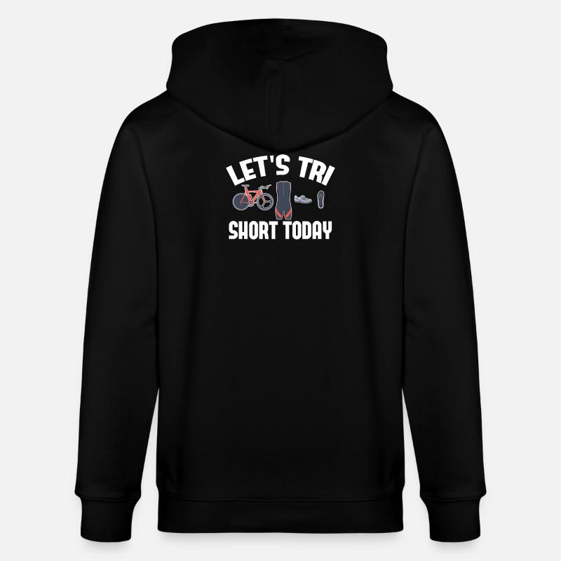 Let's Tri Short Heute Triathlon - Stanley/Stella Unisex Bio-Kapuzenjacke CULTIVATOR  - Schwarz