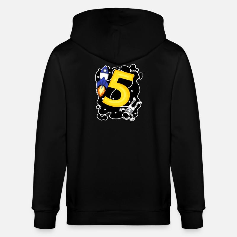 Jeune astronaute de 5 ans - Veste à capuche bio CULTIVATOR Stanley/Stella Unisexe - noir